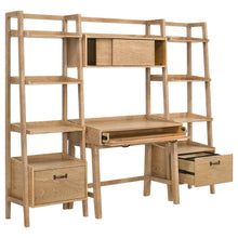 Cargar imagen en el visor de la galería, Fabian Desk and Bookshelf Set (Desk, 2 Bookcase and Bridge)
