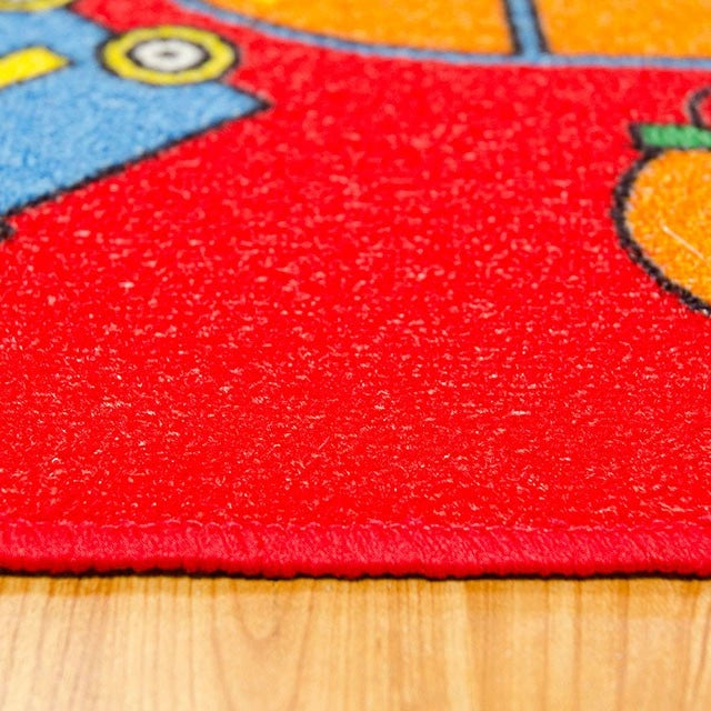 ABBEY Red & Multi 5' X 8' Area Rug