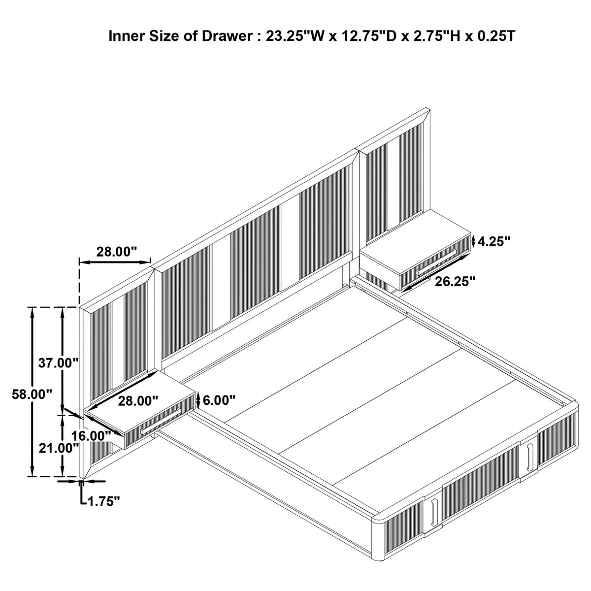 Terrace Wall Bed Panel