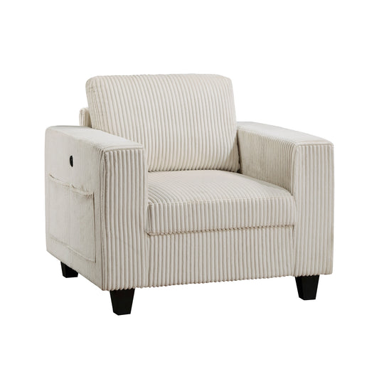 Walterboro-Chair with Storage Pouches and Charging Ports image