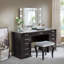 Cargar imagen en el visor de la galería, Valentina Vanity Set White &amp; Dark Gray