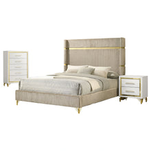 Cargar imagen en el visor de la galería, Lucia 5 Pc Bedroom Set (Queen Bed, Nightstand, Dresser, Mirror and Chest)