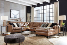 Load image into Gallery viewer, ASH11102 - 4 Piece Leather Sectional with Chaise
