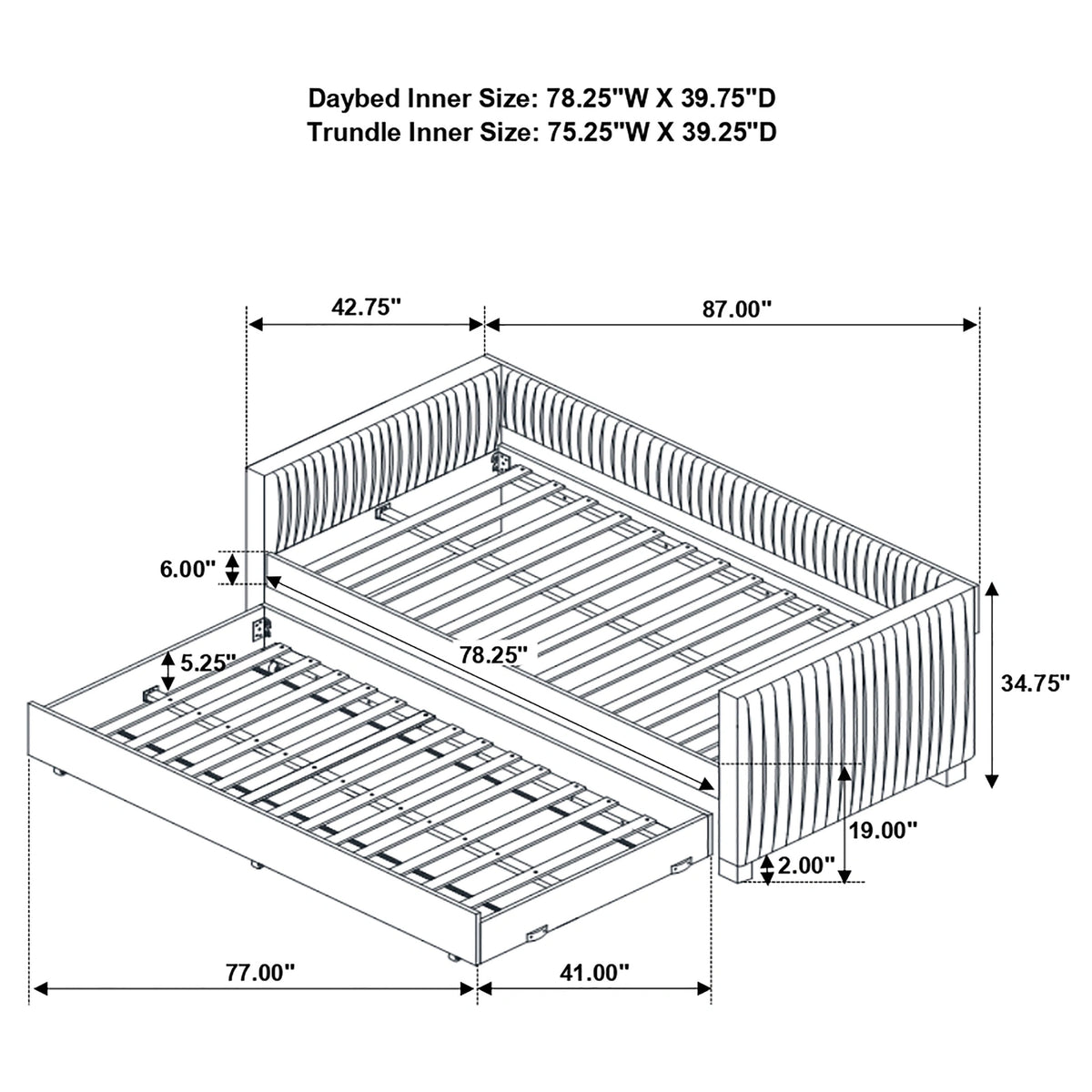 Brodie Daybed with Trundle