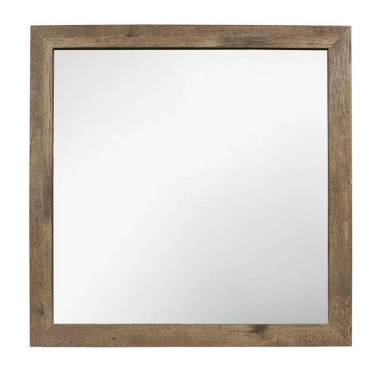 Mandan Mirror in Weathered Pine 1910-6