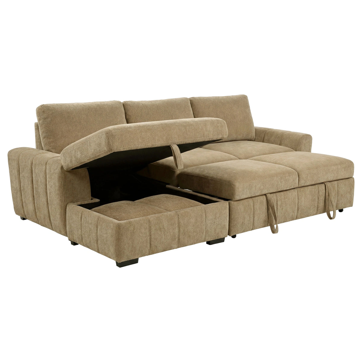 Pastrana Upholstered Sleeper Sectional Sofa