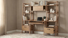 Cargar imagen en el visor de la galería, Fabian Desk and Bookshelf Set (Desk, 2 Bookcase and Bridge)