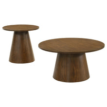 Load image into Gallery viewer, Franklin Round Pedestal Coffee Table Set