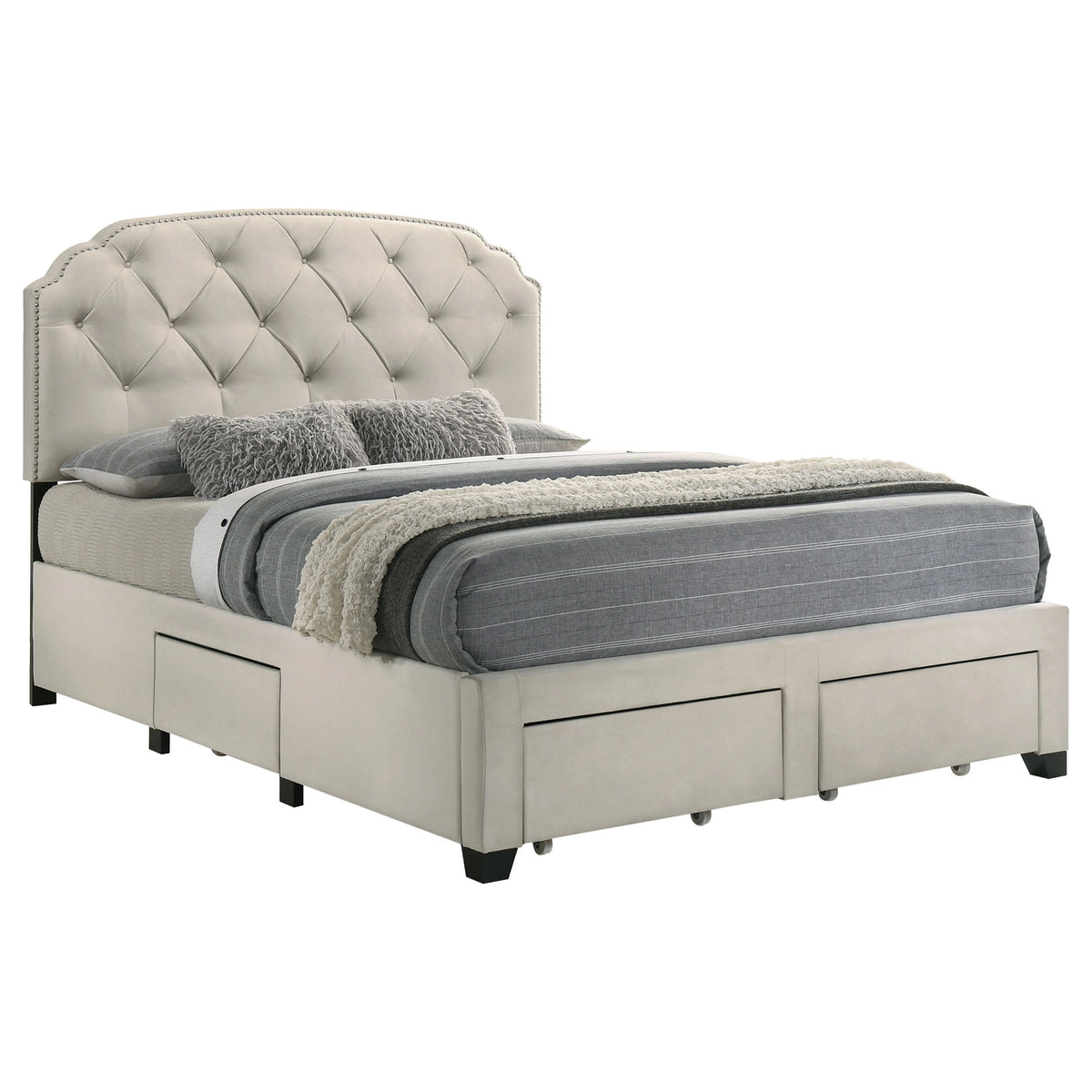 Marianna Panel Platform Storage Bed