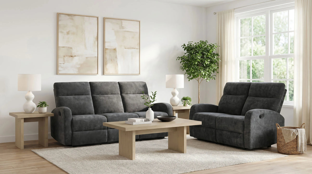 Hamilton Manual Reclining Sofa Set