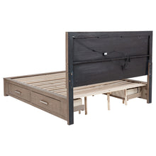 Load image into Gallery viewer, Kenora Panel Platform Storage Bed with LED Lighting