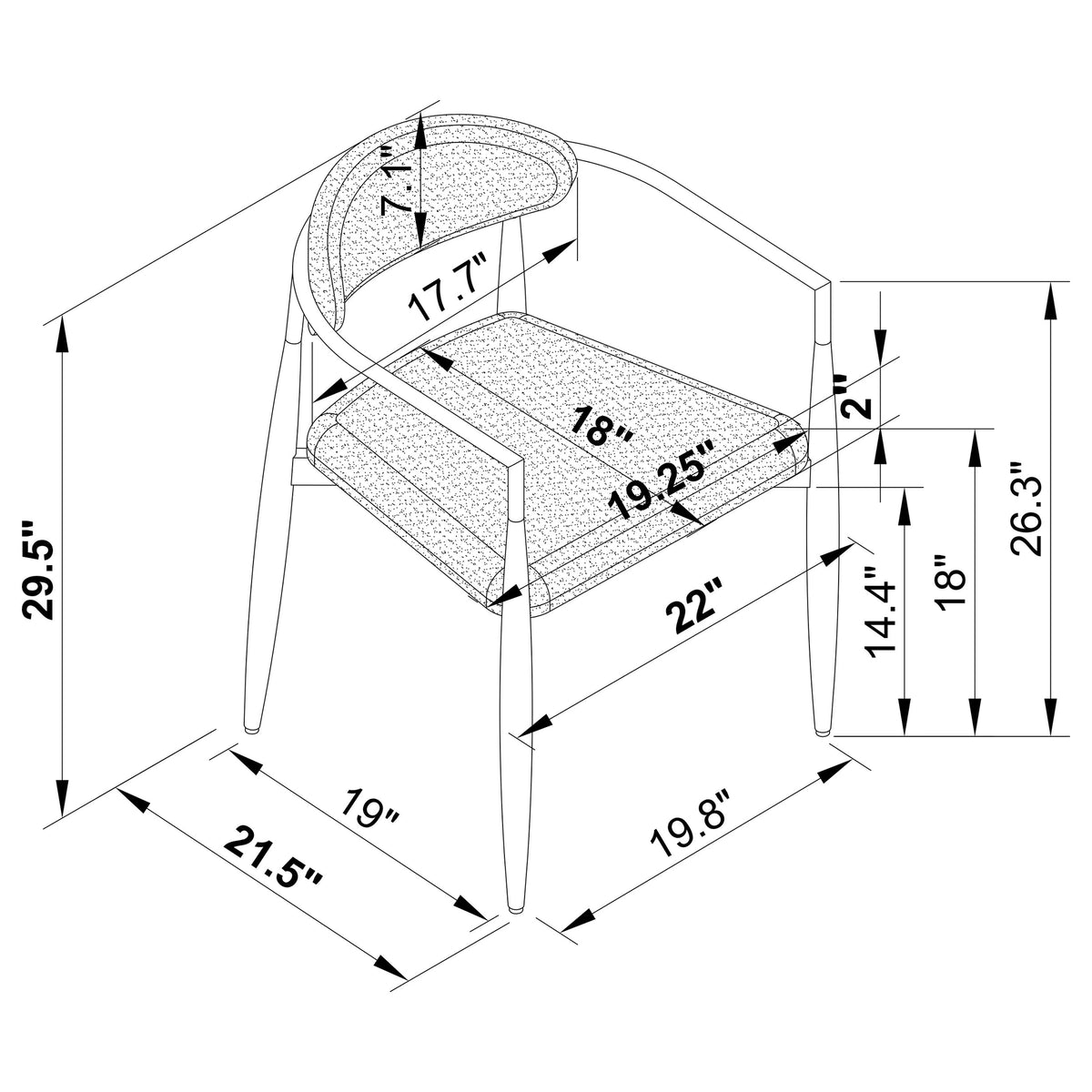 Bradbury Dining Arm Chair
