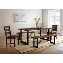 Cargar imagen en el visor de la galería, Dulce Walnut/Black Dining Table