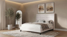 Cargar imagen en el visor de la galería, Leslie Upholstered Wingback Platform Bed