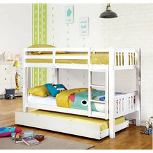 Load image into Gallery viewer, Cameron Dark Walnut, White &amp; Gray Full/Full Bunk Bed