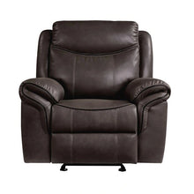 Cargar imagen en el visor de la galería, Aram Glider Reclining Chair in Brown 8206BRW-1