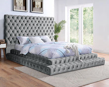 Cargar imagen en el visor de la galería, Stefania Bed Grey &amp; Queen