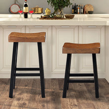 Load image into Gallery viewer, Biasca 29" Stool (2/CTN) White, Brown, &amp; Black