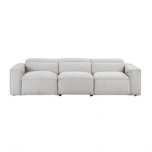Phoebe-(3) Power Double Reclining Sofa with Power Headrests image