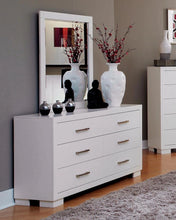 Load image into Gallery viewer, Jessica Rectangular Dresser Mirror White