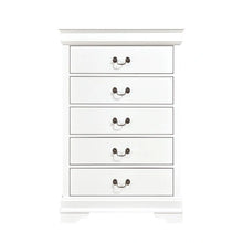 Cargar imagen en el visor de la galería, Mayville 5 Drawer Chest in White 2147W-9