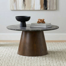 Load image into Gallery viewer, Franklin Round Pedestal Coffee Table Set