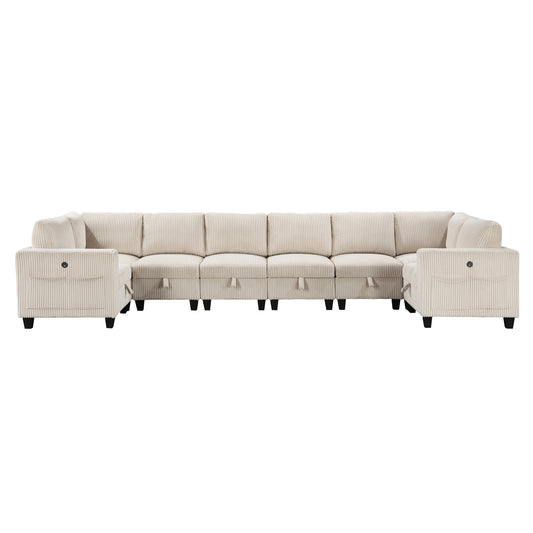 Walterboro-(8)8-Piece Sectional with Storage, Storage Pouches and Charging Ports image