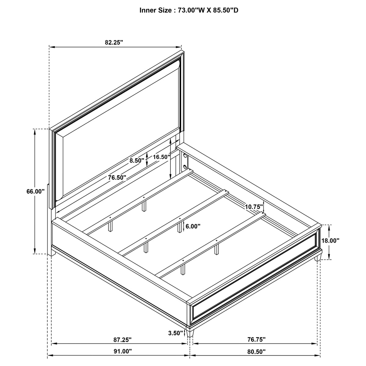 Pembroke Panel Bed