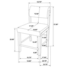 Cargar imagen en el visor de la galería, Kehoe Counter Height Dining Chair of 2
