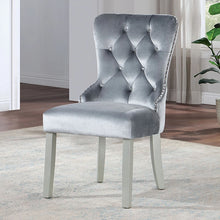 Cargar imagen en el visor de la galería, ADALIA Wingback Chair (2/CTN), Silver/Dark Gray