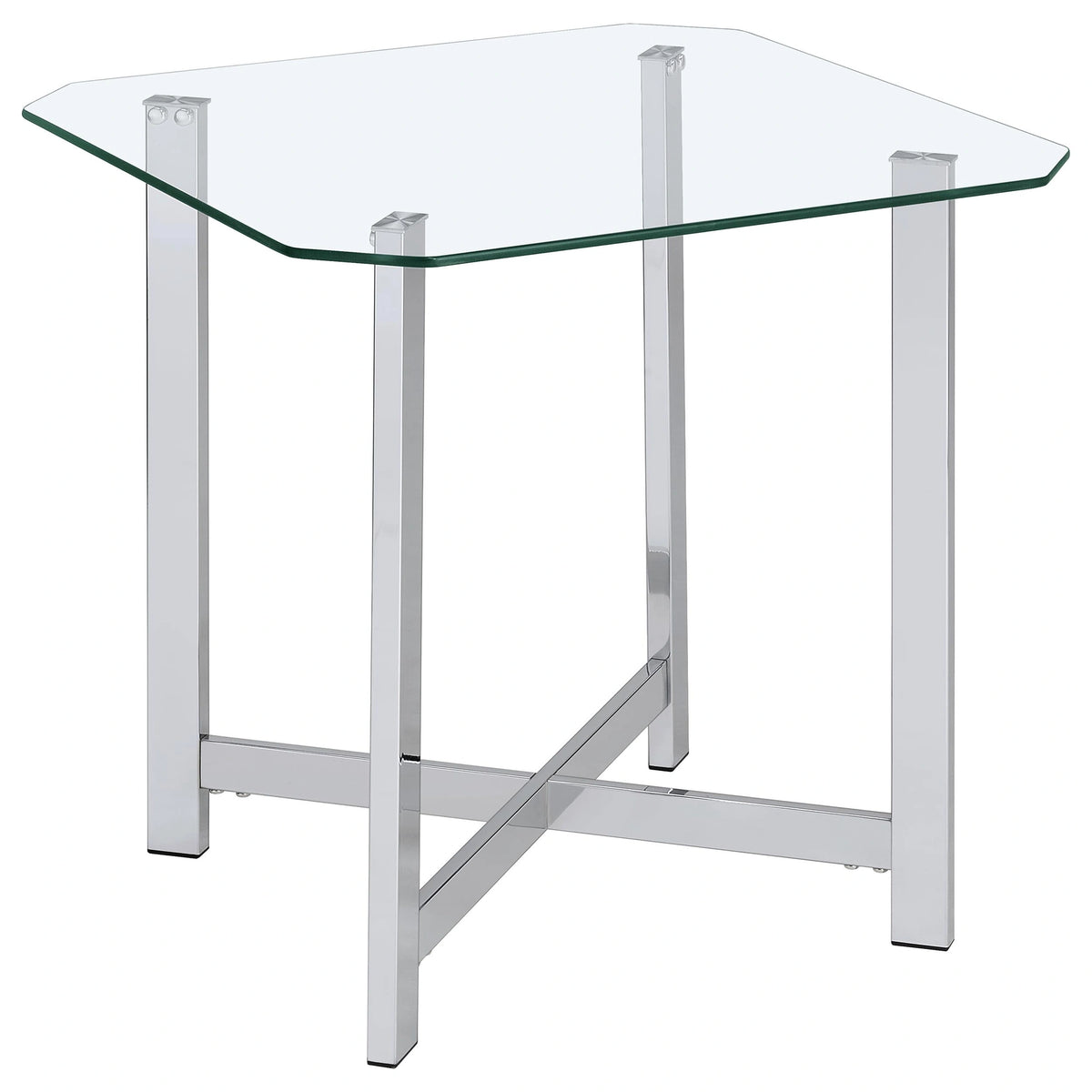Cronin Glass Top End Table