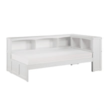 Load image into Gallery viewer, Galen-(3) Twin Bookcase Corner Platform Bed image