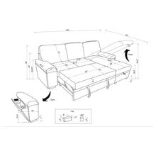 Load image into Gallery viewer, Demko Sleeper Sectional Sofa