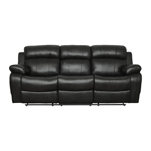 Marille Double Reclining Sofa in Black