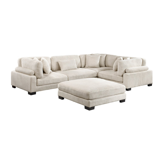 Traverse-(5)5-Piece Modular Sectional with Ottoman image