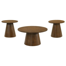 Load image into Gallery viewer, Franklin Round Pedestal Coffee Table Set