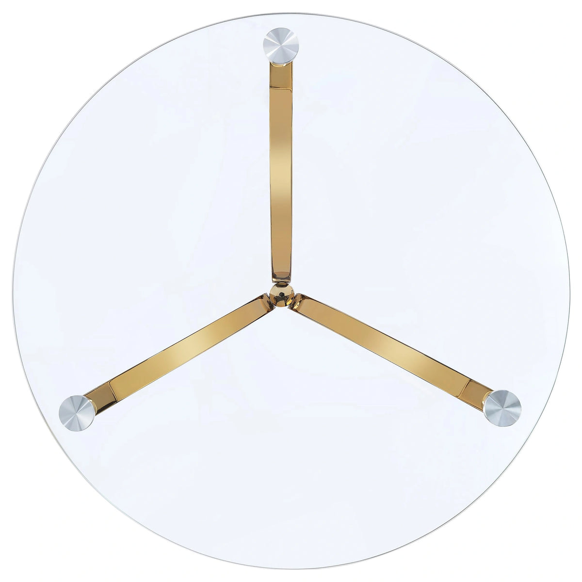 Eloise Round Glass Top Side Table