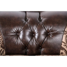 Load image into Gallery viewer, Quirino Light Brown/Dark Brown Love Seat