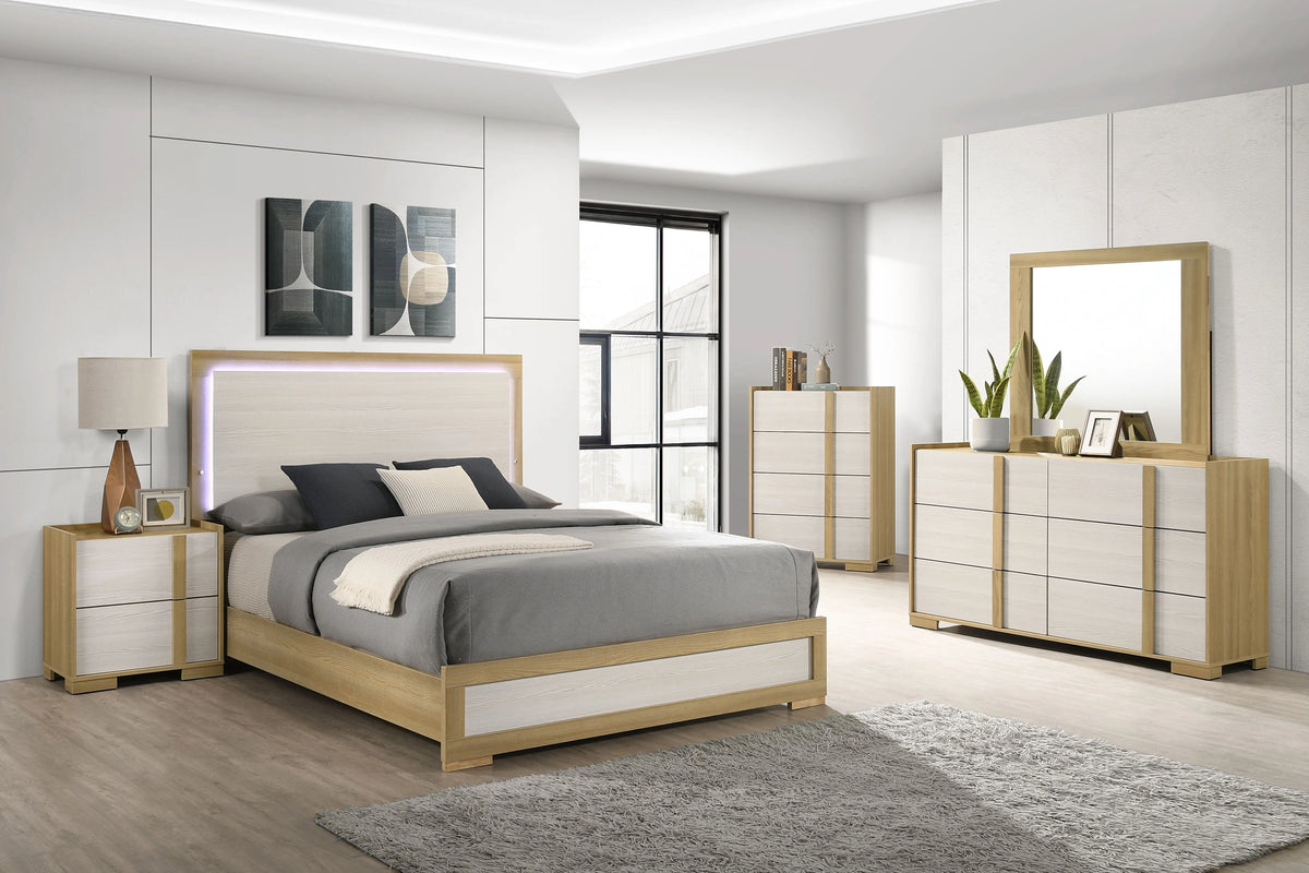 Hyland Panel Bed with LED Lighting