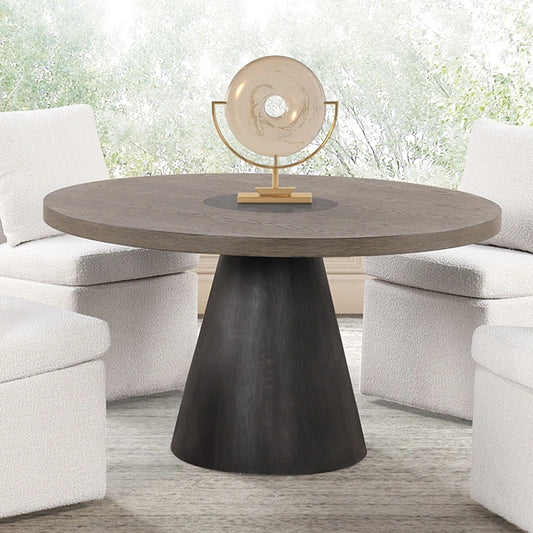 Broager 5 Pc Dining Set (White Swivel Chairs)