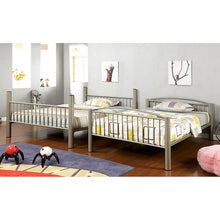 Cargar imagen en el visor de la galería, Lovia Metallic Gold Full/Full Bunk Bed