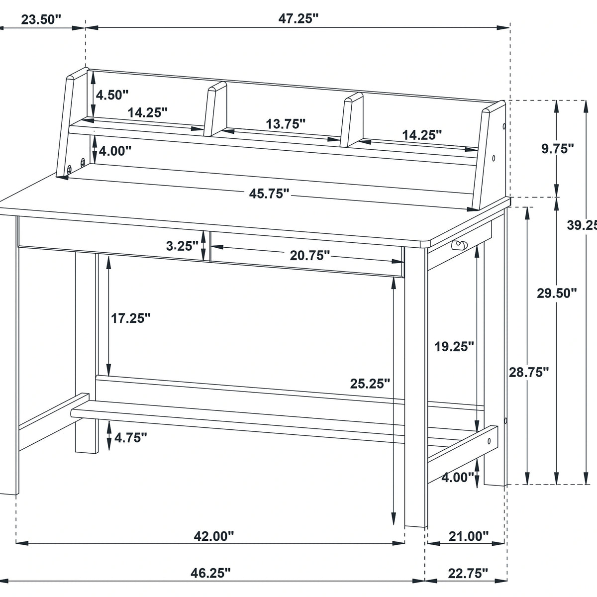 Besler SmartTop Writing Desk