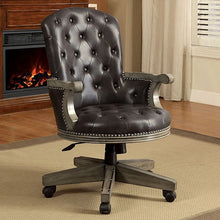 Cargar imagen en el visor de la galería, YELENA Gray/Black Height-Adjustable Arm Chair