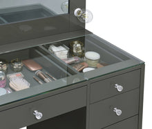 Cargar imagen en el visor de la galería, Acena Makeup Vanity Table with LED Mirror Set