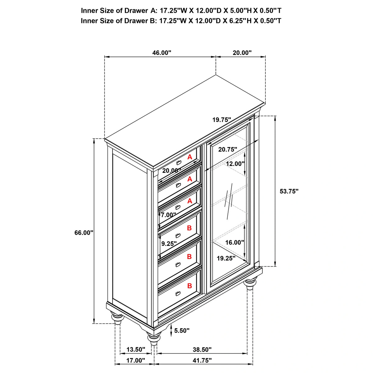 Andover Door Chest