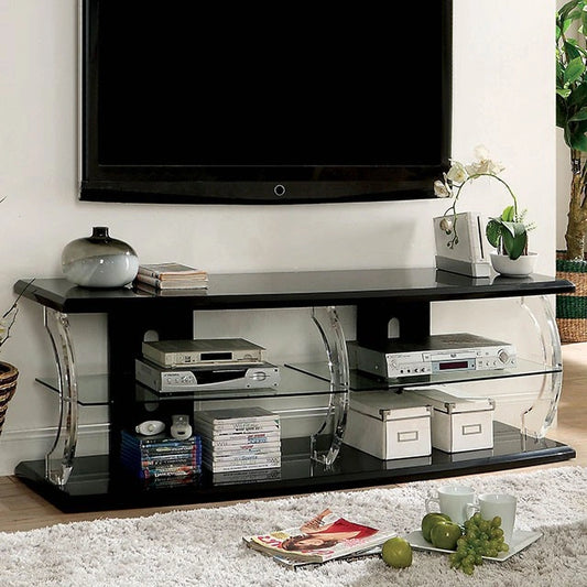 Ernst Black/Clear 60" TV Stand