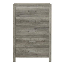 Cargar imagen en el visor de la galería, Mandan 5 Drawer Chest in Weathered Gray 1910GY-9