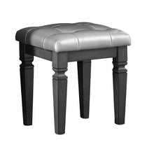 Load image into Gallery viewer, Allura Vanity Stool in Gray 1916GY-14