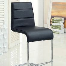Cargar imagen en el visor de la galería, Mauna Counter Ht. Chair (2/Box) Black