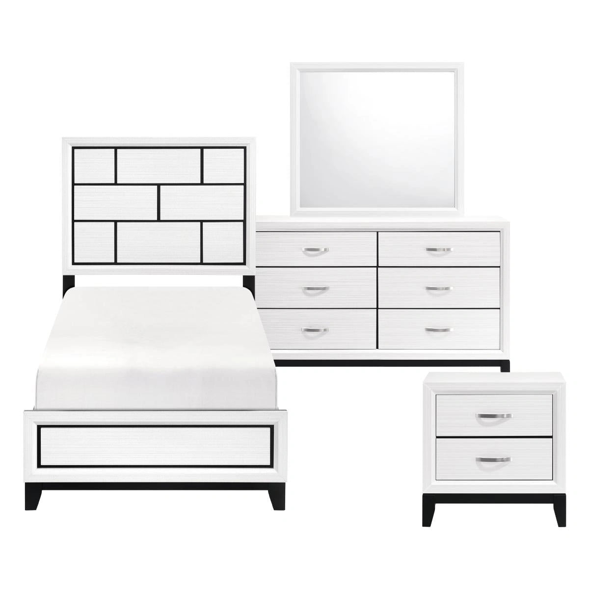 Davi 4 and 5 Piece Twin Bed Set image